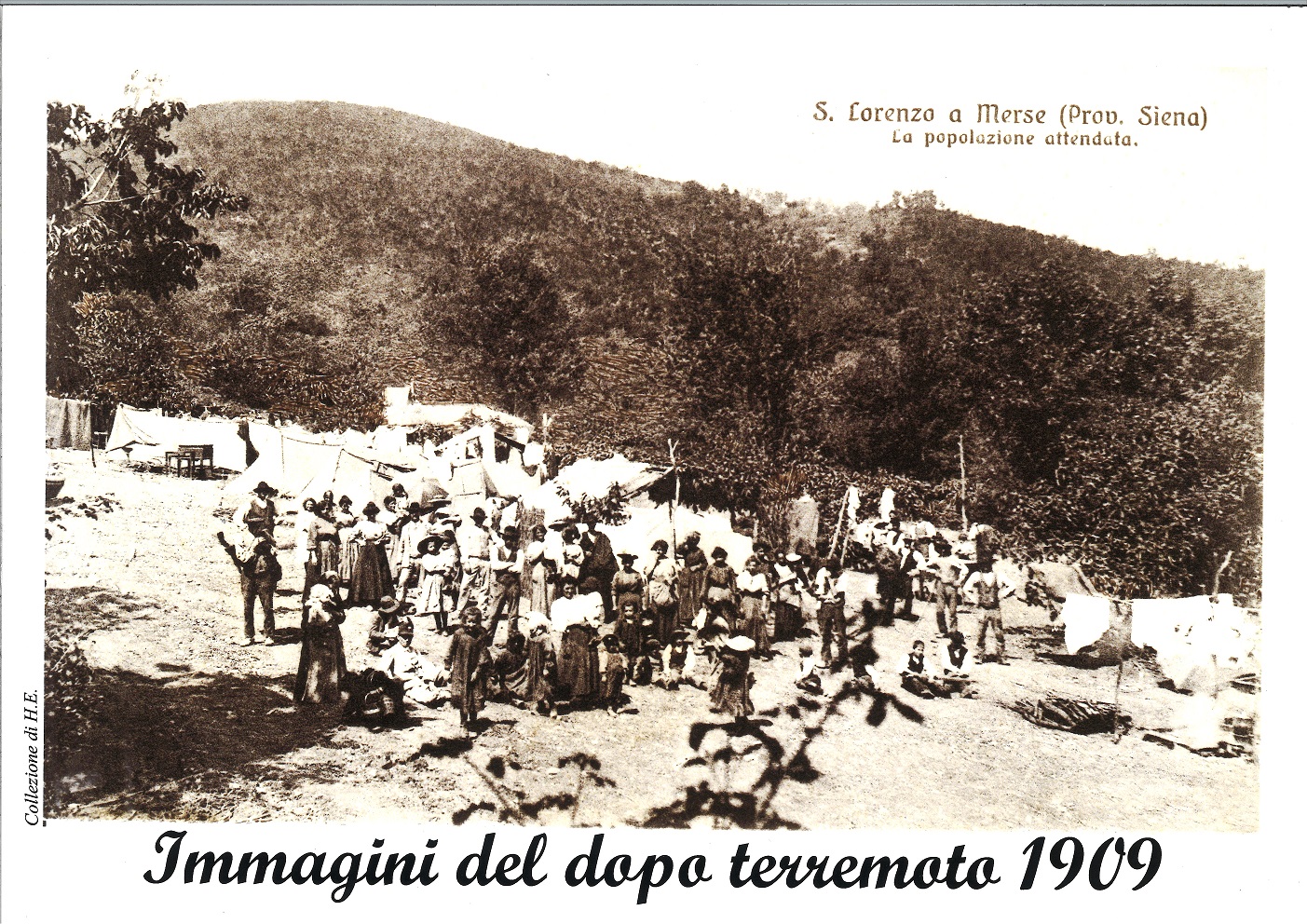 1909 Foto Popolazione attendata